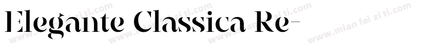 Elegante Classica Re字体转换